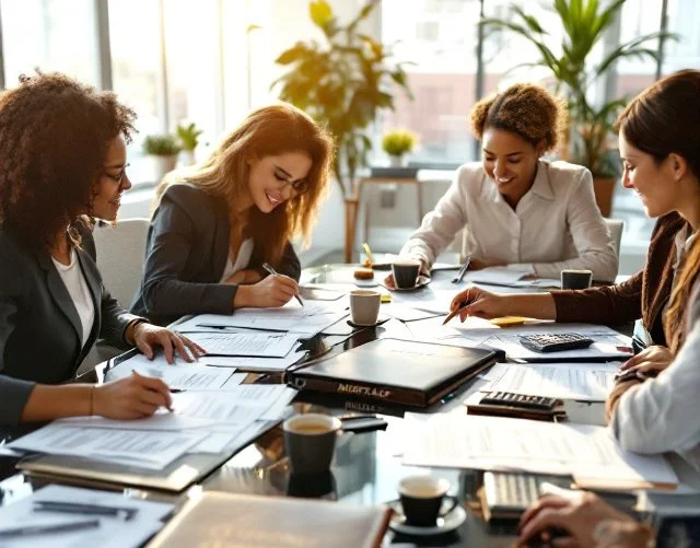 Closing documents and paperwork for home purchase