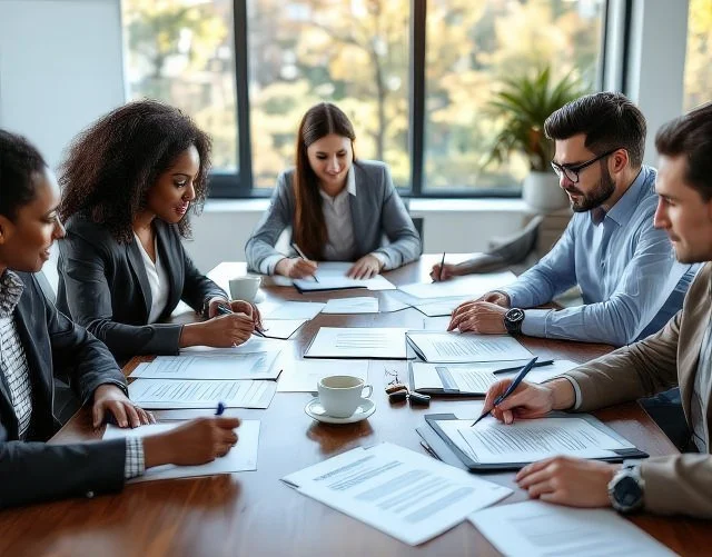 Seller signing closing documents